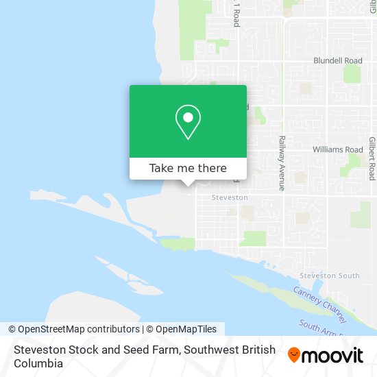 Steveston Stock and Seed Farm map