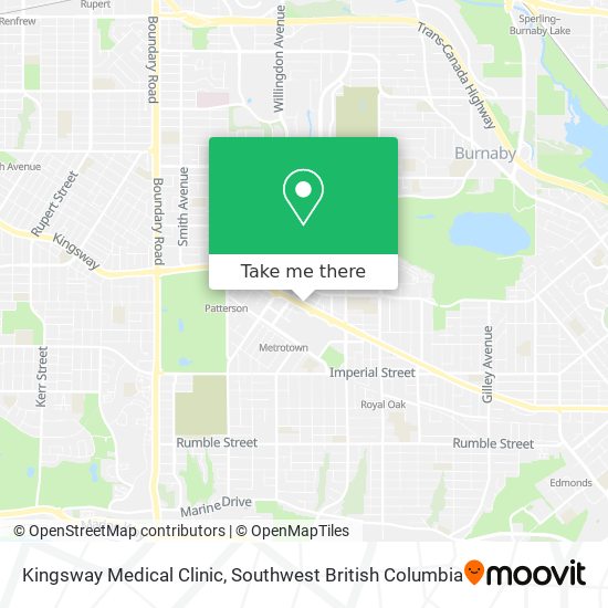 Kingsway Medical Clinic map