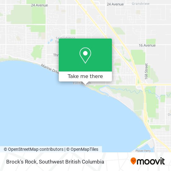 Brock's Rock map