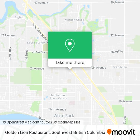 Golden Lion Restaurant map