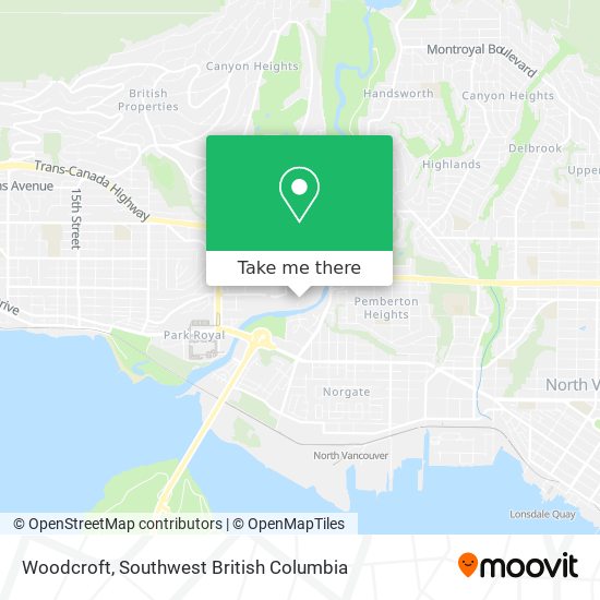 Woodcroft map