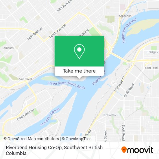 Riverbend Housing Co-Op map