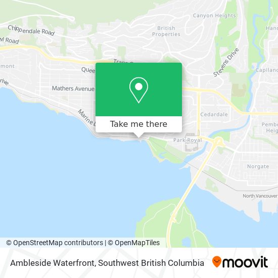 Ambleside Waterfront map