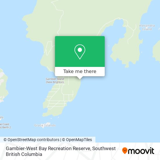 Gambier-West Bay Recreation Reserve map