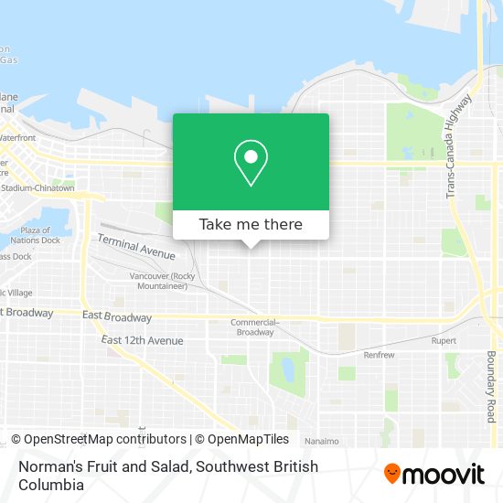 Norman's Fruit and Salad map