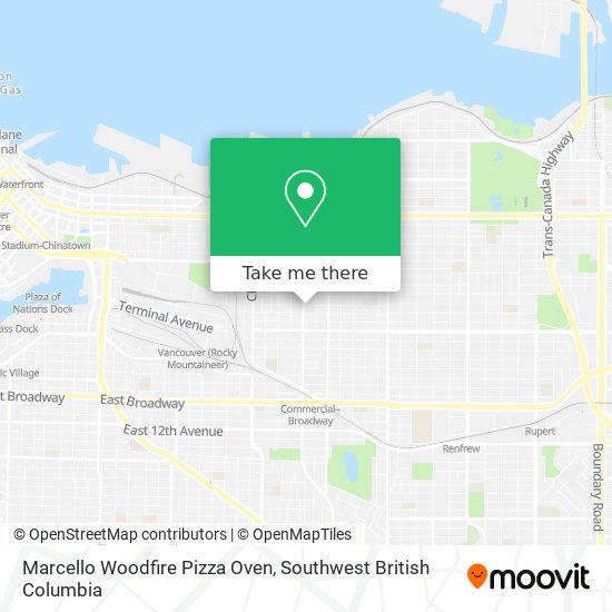 Marcello Woodfire Pizza Oven map