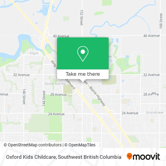 Oxford Kids Childcare map