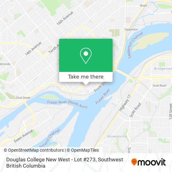 Douglas College New West - Lot #273 map