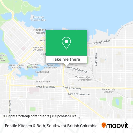 Fontile Kitchen & Bath map