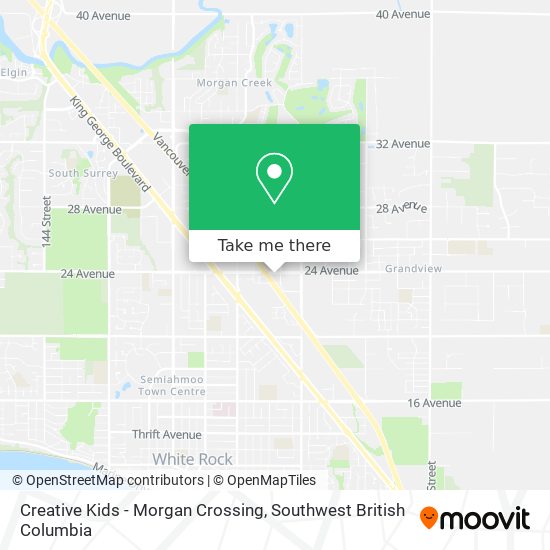 Creative Kids - Morgan Crossing map