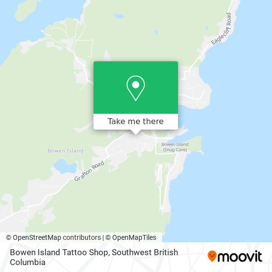 Bowen Island Tattoo Shop map
