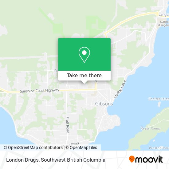 London Drugs map