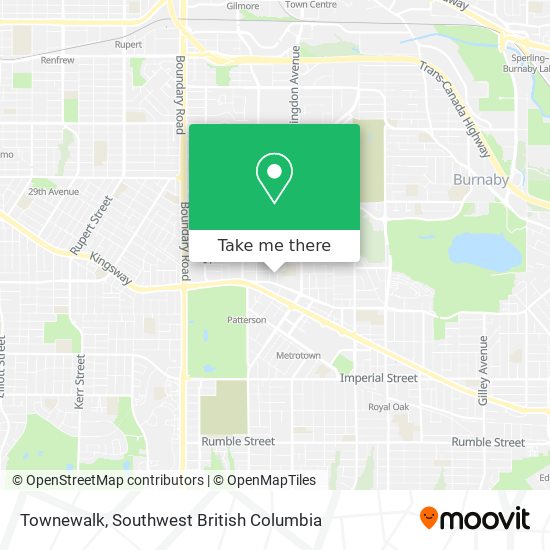 Townewalk map