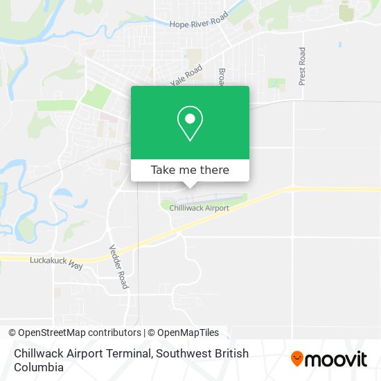 Chillwack Airport Terminal map