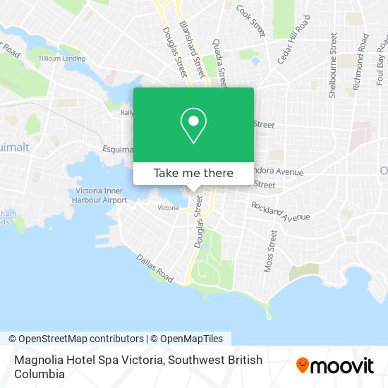 Magnolia Hotel Spa Victoria map