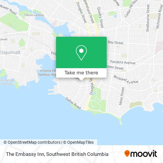 The Embassy Inn map