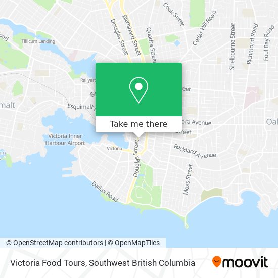 Victoria Food Tours map