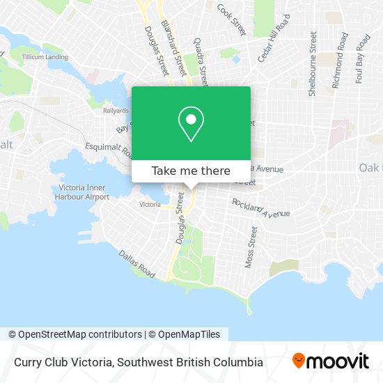 Curry Club Victoria map