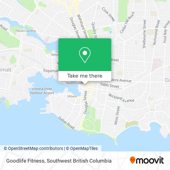 Goodlife Fitness map