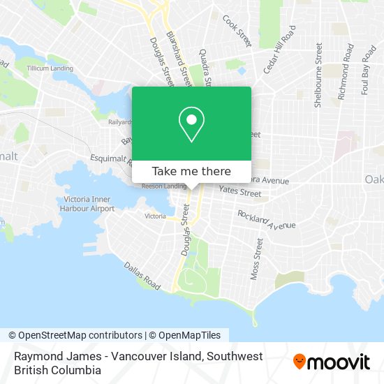 Raymond James - Vancouver Island map