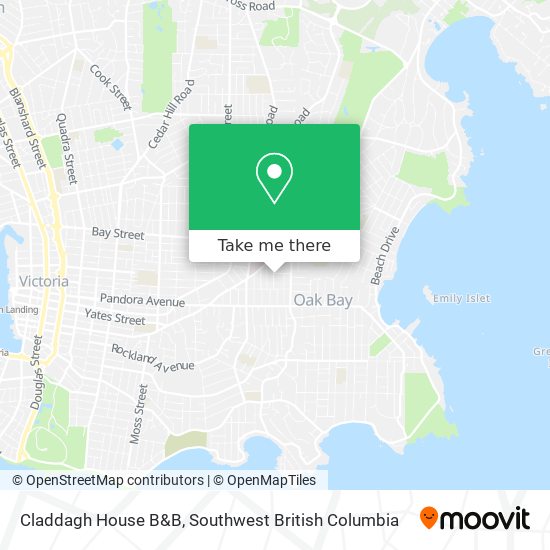 Claddagh House B&B map