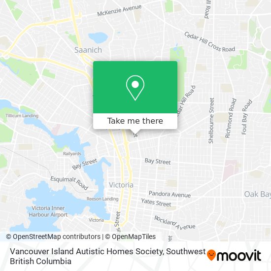 Vancouver Island Autistic Homes Society map