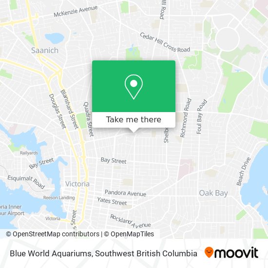 Blue World Aquariums map