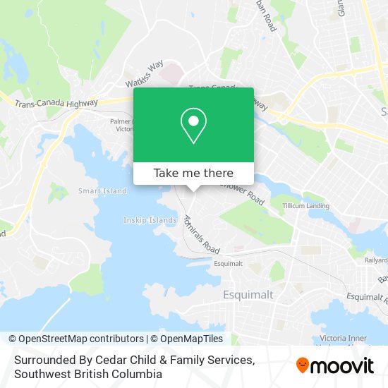 Surrounded By Cedar Child & Family Services map