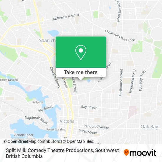 Spilt Milk Comedy Theatre Productions map