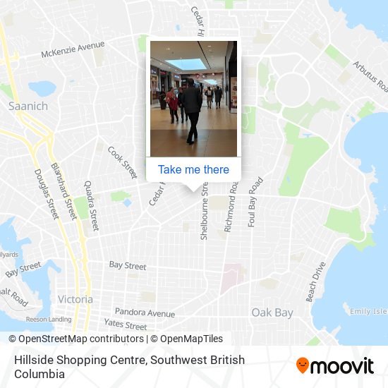 Hillside Shopping Centre map