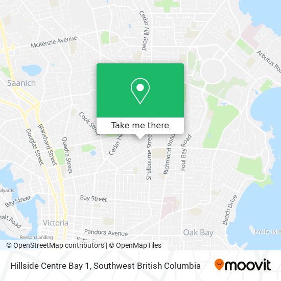 Hillside Centre Bay 1 map
