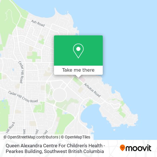 Queen Alexandra Centre For Children's Health - Pearkes Building map