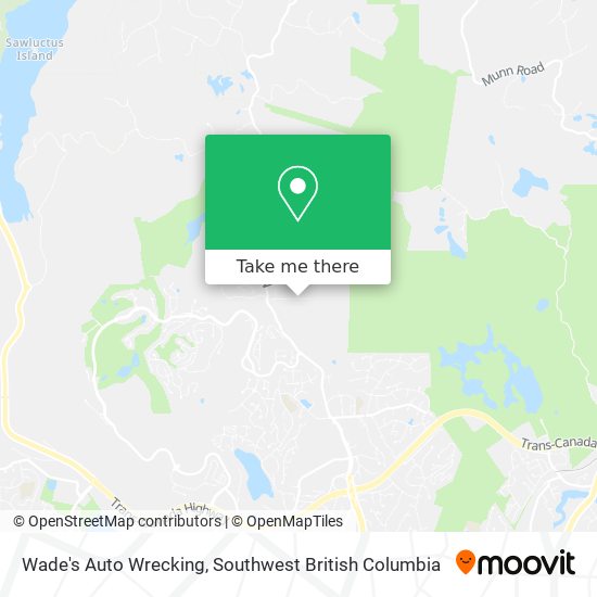 Wade's Auto Wrecking map