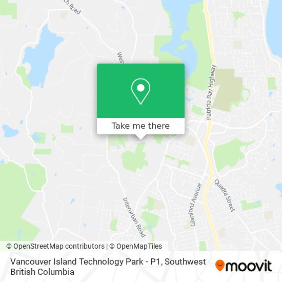 Vancouver Island Technology Park - P1 map