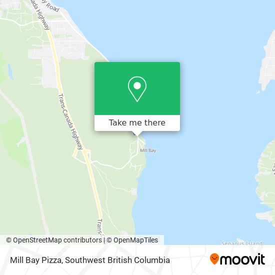 Mill Bay Pizza map