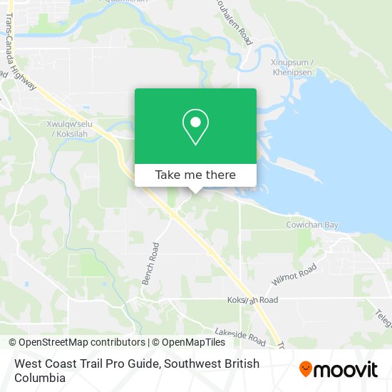 West Coast Trail Pro Guide plan