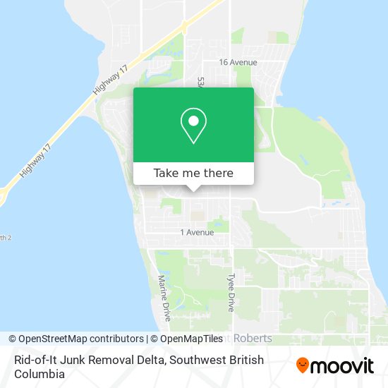 Rid-of-It Junk Removal Delta map