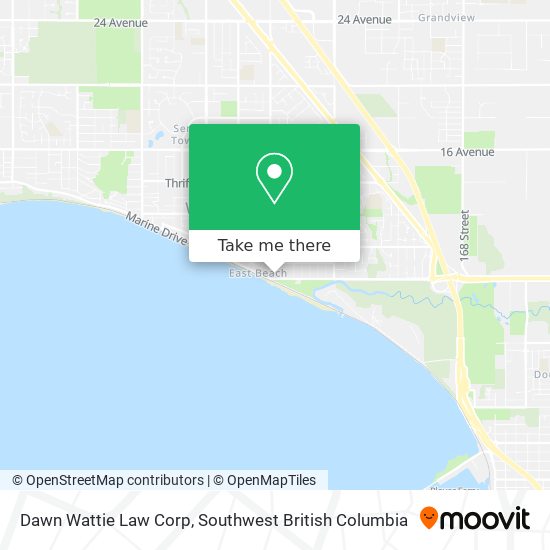 Dawn Wattie Law Corp map