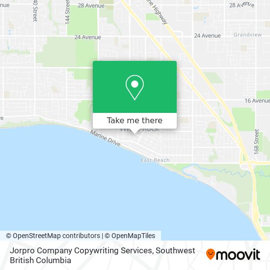 Jorpro Company Copywriting Services map