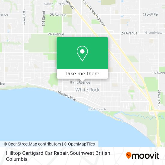 Hilltop Certigard Car Repair map