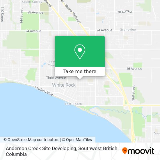 Anderson Creek Site Developing map