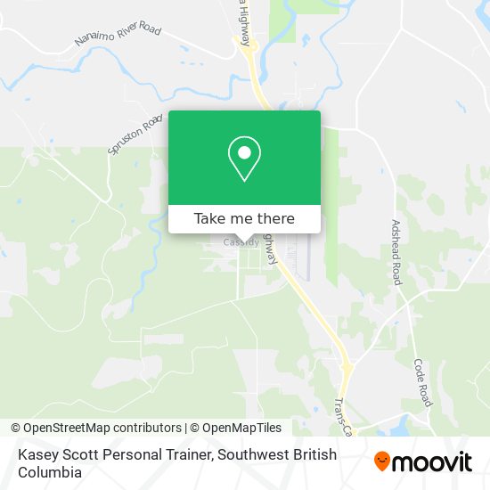 Kasey Scott Personal Trainer map