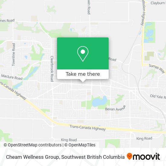 Cheam Wellness Group map
