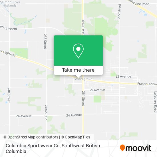 Columbia Sportswear Co map