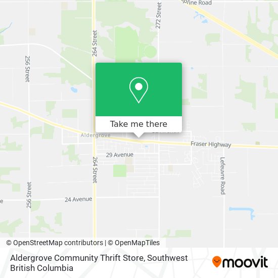 Aldergrove Community Thrift Store map