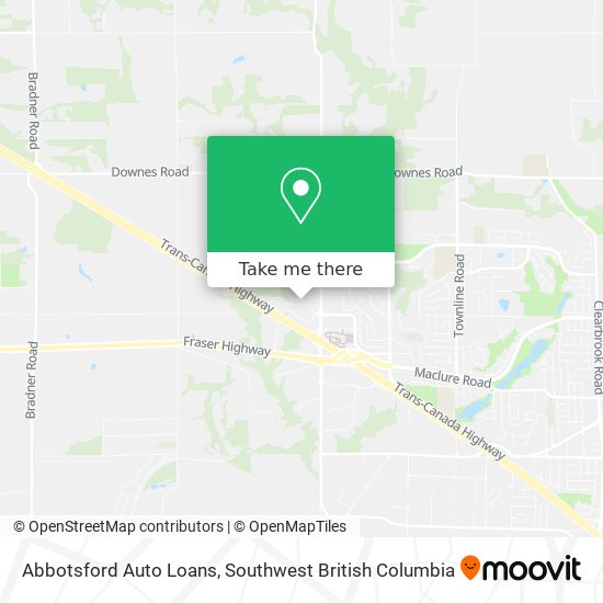 Abbotsford Auto Loans map