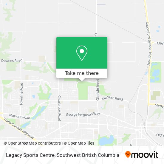 Legacy Sports Centre map