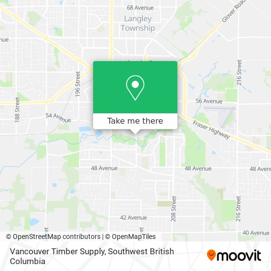 Vancouver Timber Supply map