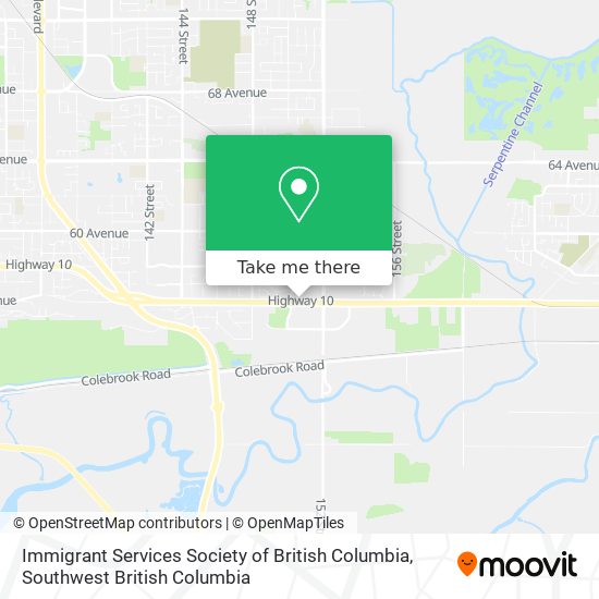 Immigrant Services Society of British Columbia map