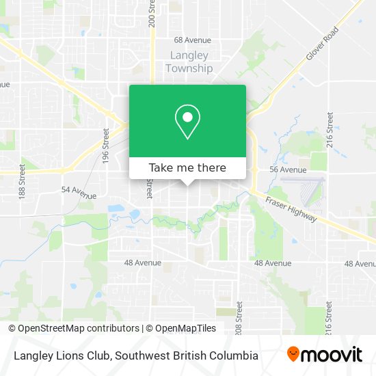 Langley Lions Club map